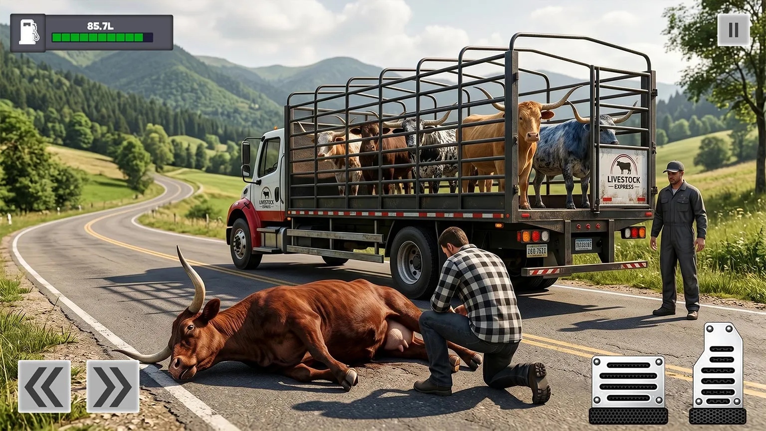 بازی اندروید Animal Transport Truck Game 3D