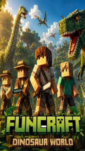 دانلود بازی FUNCRAFT: Dinosaur World اندروید