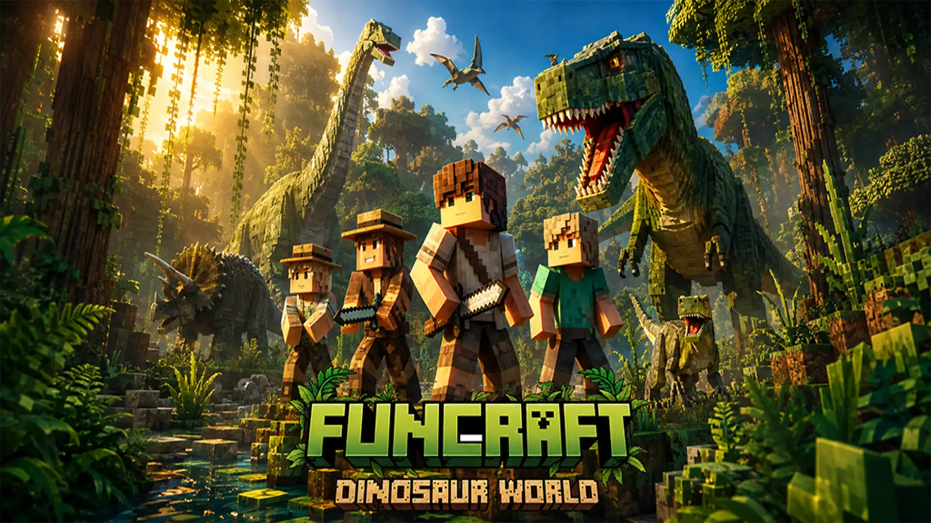 دانلود بازی FUNCRAFT: Dinosaur World اندروید