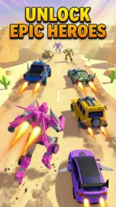 بازی اندروید Mecha Run Car Dash