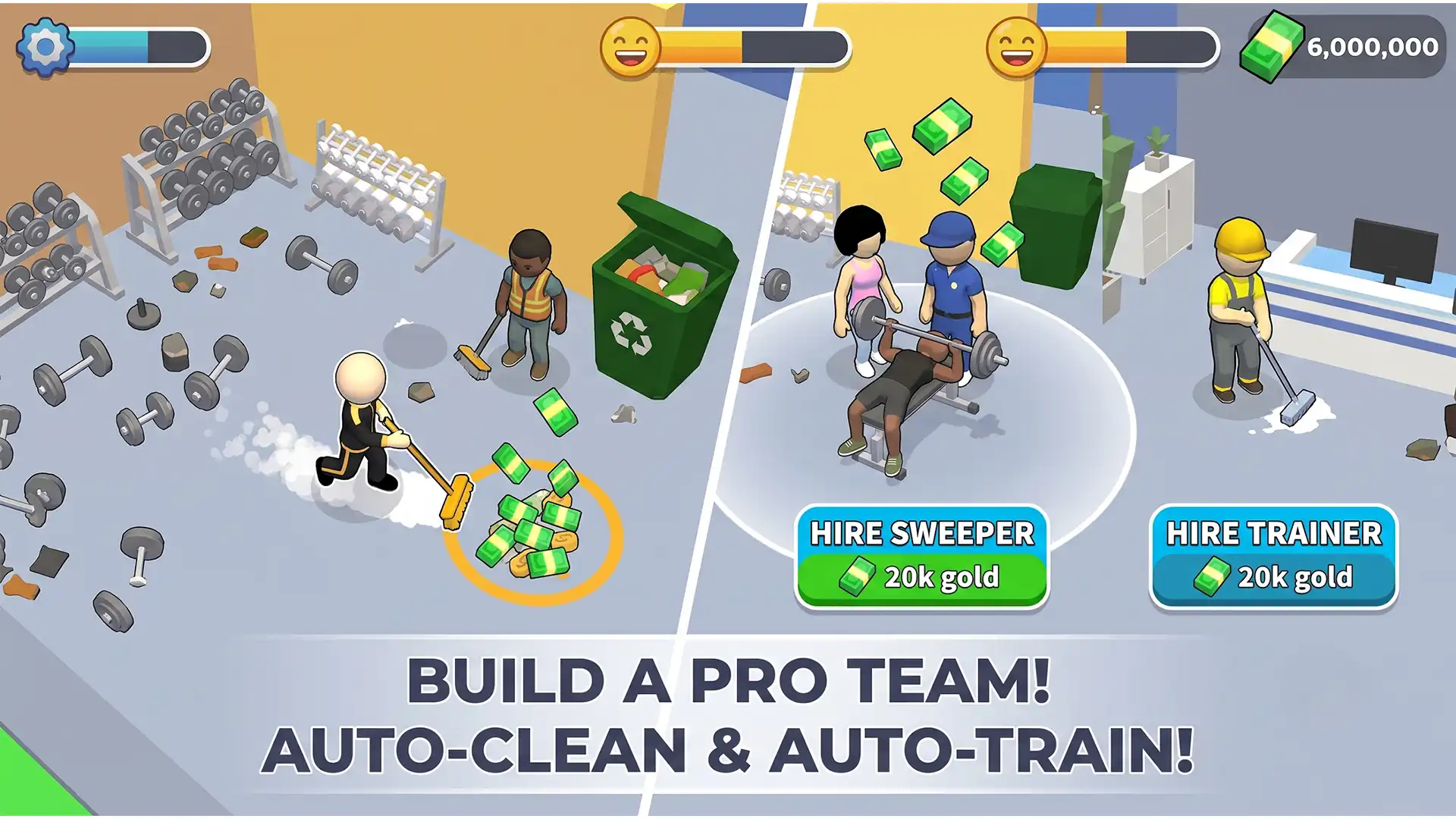 بازی اندروید My Gym Manager: Idle Tycoon